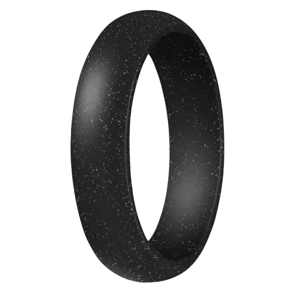 Silicone Wedding Band Black